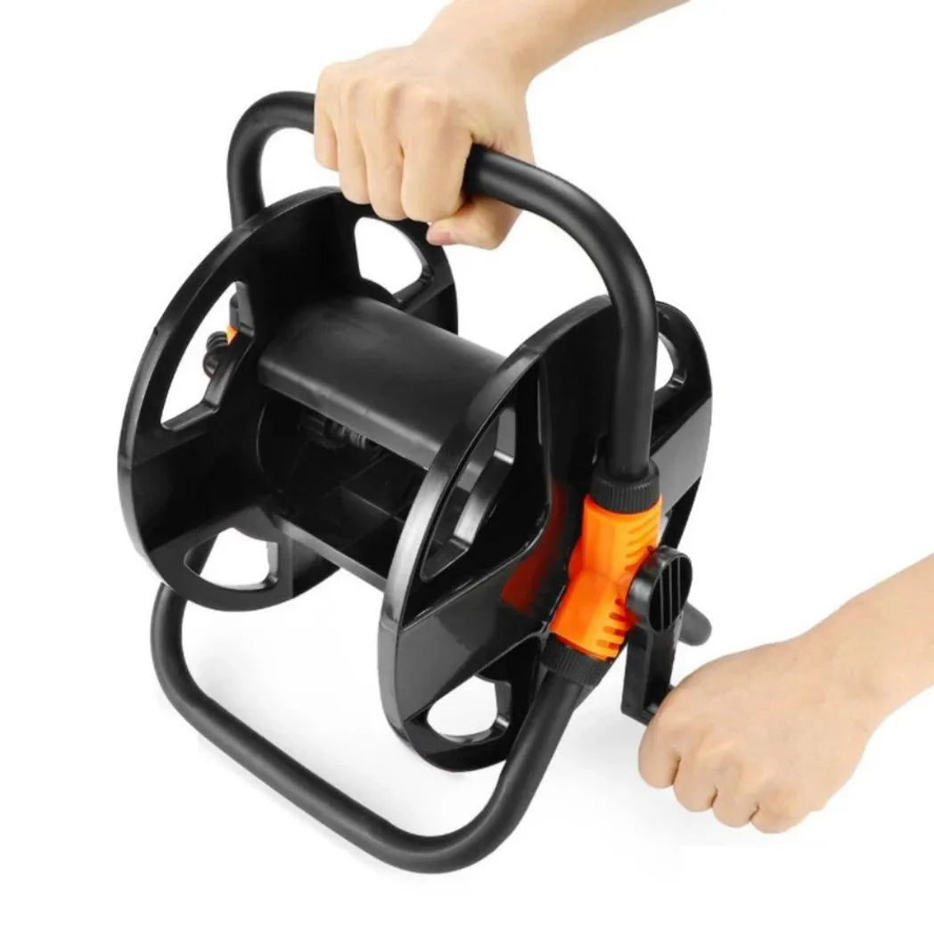 Portable Garden Hose Pipe Reel Cart Free Standing Holder Water Hose 20m UK