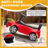 AIYAPLAY Official Mercedes-Benz Ride On Car, Foot to Floor Walker with Horn & Under-Seat Storage, Red