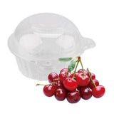 50 Clear Plastic Cupcake Boxes with Dome Lids – Single Cake Holders for Muffins, Parties & Catering