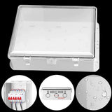 Weatherproof ABS Junction Box with Clear Cover and Cable Outlet – Outdoor Dustproof Electrical Enclosure