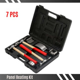 7-Piece Auto Body Repair Kit – Panel Beating Hammer and Dolly Set with Storage Case for Dents & Dings