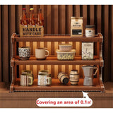 3-Tier Tabletop Cup Storage Rack – Desktop Mug Holder & Display Shelf for Kitchen, Office & Dorm