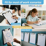 5 Star Office A4 Foolscap PVC Clipboards, Pack of 12 – Durable Multicolour Writing Boards