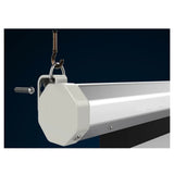 100 Inch Motorized Projector Screen with Remote Control, 16:9 Matte White – Wall & Ceiling Mount, UK 220V