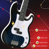 SPORTNOW 4 String Full Size Electric Bass Guitar Kit with 15W Amplifier, Carry Bag and Accessories – Beginner Bass