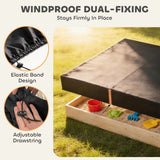 AIYAPLAY Waterproof Sandbox Cover with Drawstring and Elastic Band – UV Protection, Fits 148-152 cm Sandpits