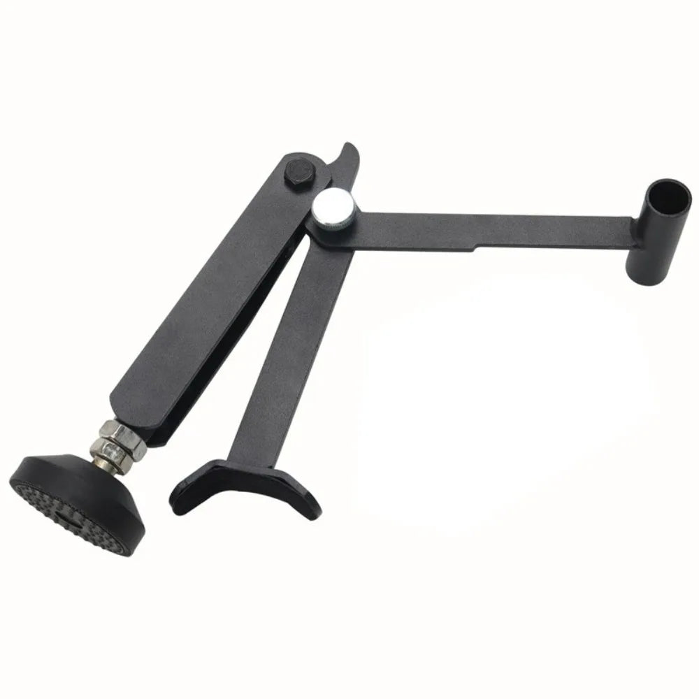 Portable Motorcycle Wheel Lift Stand for Front and Rear Wheels – Foldable Lever Design, Black