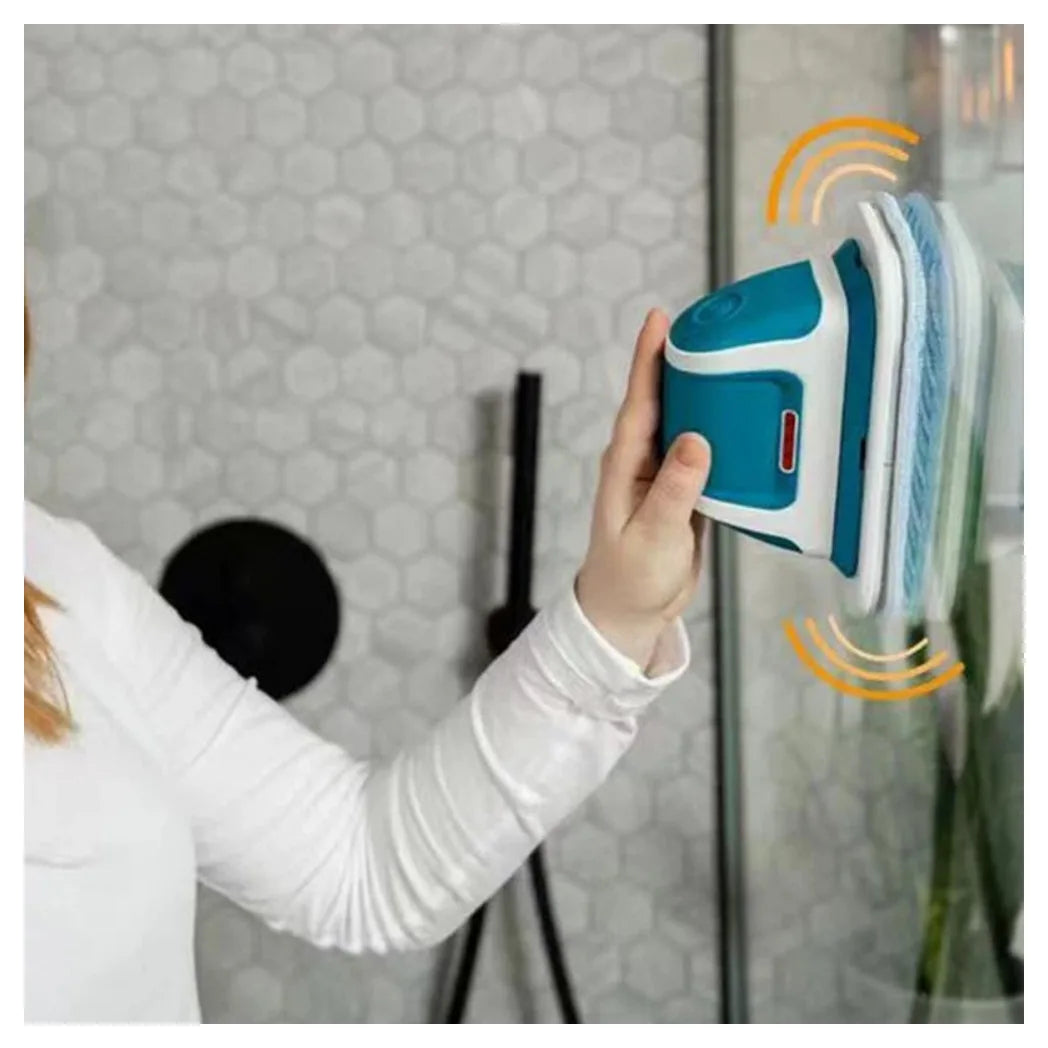 Cordless Vibrating Scrubber with Extendable Pole & 2 Brush Heads – Multi-Function Home Cleaning Brush
