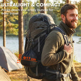 Outsunny 8-Piece Ultralight Camping Cookware Set with Anti-Scald Handles – Stackable Aluminium Kit for Two, Grey