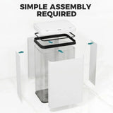 HOMCOM 40L Stainless Steel Sensor Bin with Soft-Close Lid – Touchless Motion Sensor Kitchen Waste Bin, White