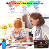 CGBOOM 22 Colour Acrylic Paint Markers with 0.7mm Extra-Fine Tips – Permanent Pens for Rock Painting, Wood & Glass