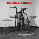 SPORTNOW All-in-One Home Gym Machine with 69kg Weight Stack & Pulley System – Multifunctional Power Cage, Black