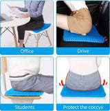 Honeycomb Breathable Gel Seat Cushion Cooling Double Thick Egg Sitting Pad