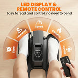 SPORTNOW Under Desk Elliptical Machine with 12 Speeds, Remote Control & LED Monitor – Home & Office Pedal Exerciser