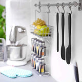 Silicone Spatula Set of 4 with Heat Resistance up to 315℃ – Non-Stick Kitchen Scrapers, Black