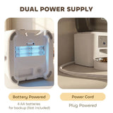 PawHut Automatic Cat Feeder with Camera, 4L WiFi APP Control, 1–10 Meals, 2-Way Audio & Dual Power Supply