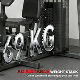 SPORTNOW All-in-One Home Gym Machine with 69kg Weight Stack & Pulley System – Multifunctional Power Cage, Black