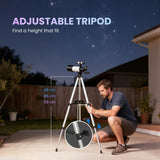 Outsunny Astronomy Telescope with 70 mm Aperture, Adjustable Tripod & Carry Bag – Beginner Stargazing, White