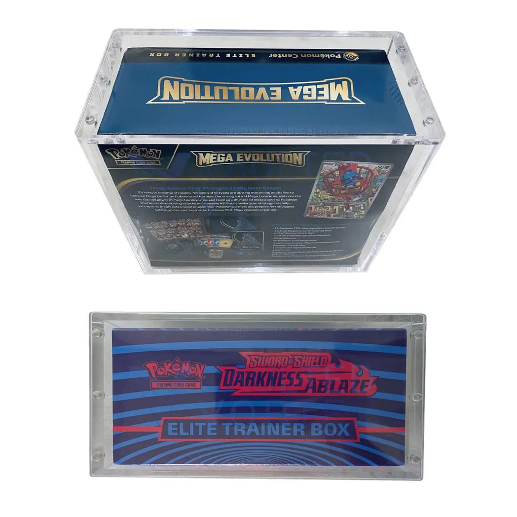 Clear Acrylic Display Box with Magnetic Lid and Base, Dustproof Storage Case, 20 cm