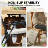 Outsunny Set of 6 Outdoor Seat Cushions with Machine Washable Cover