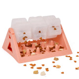 360° Rotating Puzzle Dog Bowl Slow Feeder – Anti-Gulp Interactive Treat Toy for Dogs & Cats, Pink