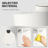 HOMCOM 30L Kitchen Pedal Bin with Soft-Close Lid and Removable Inner Bucket – Fingerprint-Resistant, Cream