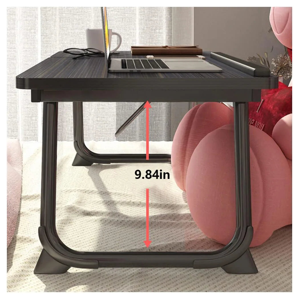 Folding Laptop Table Stand – Portable Bed Tray and Lap Desk for Sofa, Breakfast & Computer Use
