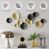 HOMCOM Multi-Disc Metal Wall Art
