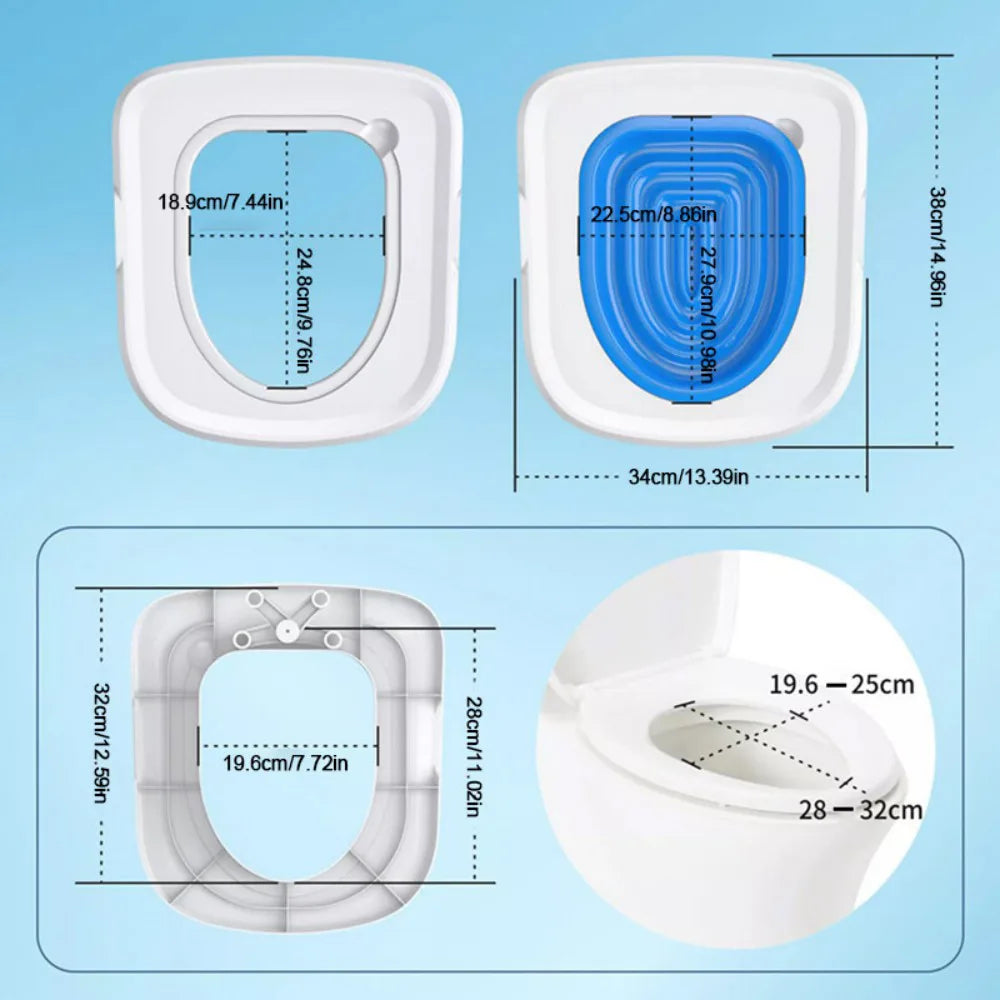 Reusable Cat Toilet Training Kit – Litter Mat and Trainer Tray, Fits Standard Toilets