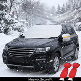 Car Windscreen Frost, Ice & Snow Cover with Side Mirror Covers – Four-Layer Waterproof Protector