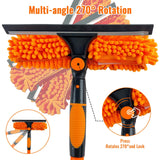 4.5m Telescopic Window Cleaning Kit with Squeegee, Chenille Duster and 10 Rods – High Reach Window Washer