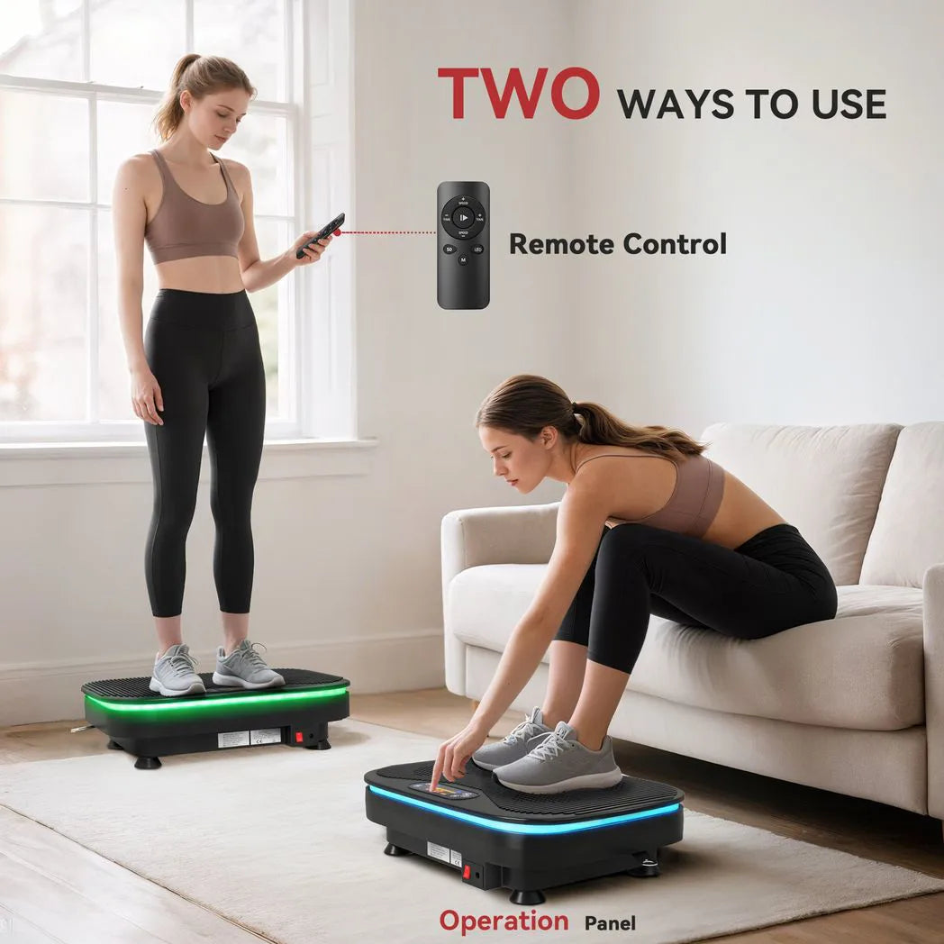 SPORTNOW Vibration Plate Exercise Machine with 99 Speed Levels, Bluetooth Speaker & Remote – Home Fitness