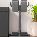 Foldable Roman Chair Hyperextension Bench with 5-Level Height Adjustment – Back & Core Workout Bench, 150kg, Black