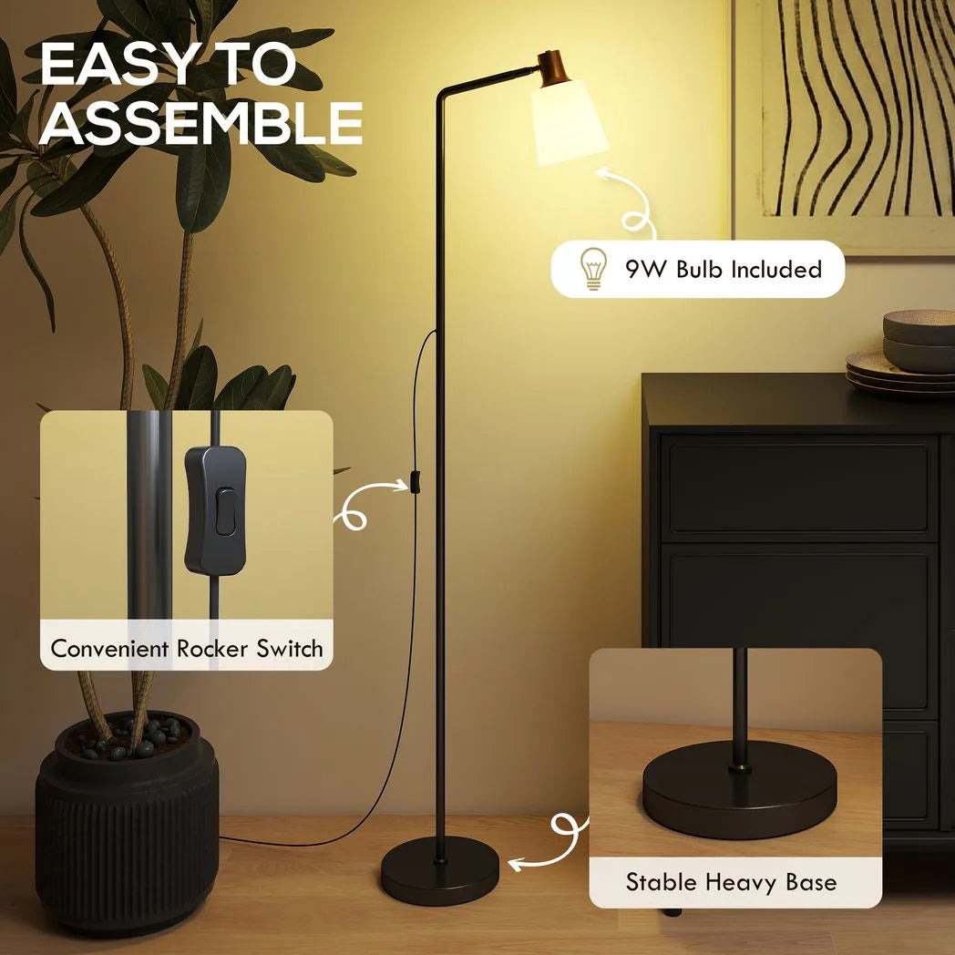 HOMCOM Floor Lamp with Rotatable Head