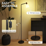 HOMCOM Floor Lamp with Rotatable Head