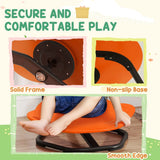AIYAPLAY Planet-Shaped Kids Sensory Swivel Chair for Balance and Coordination – 360° Spin, Orange