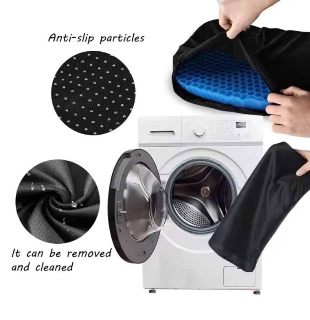Honeycomb Breathable Gel Seat Cushion Cooling Double Thick Egg Sitting Pad
