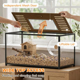 PawHut Large Hamster Cage with Openable Top, Chewproof Metal and Acrylic – For Hamsters and Gerbils, 100 x 50 cm