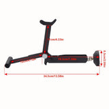 Portable Motorcycle Wheel Lift Stand for Front and Rear Wheels – Foldable Lever Design, Black