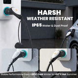 HOMCOM 10 m Type 2 EV Charging Cable, 7 kW 32A Mode 3 – Type 2 to Type 2 Extension Cable for EVs and PHEVs