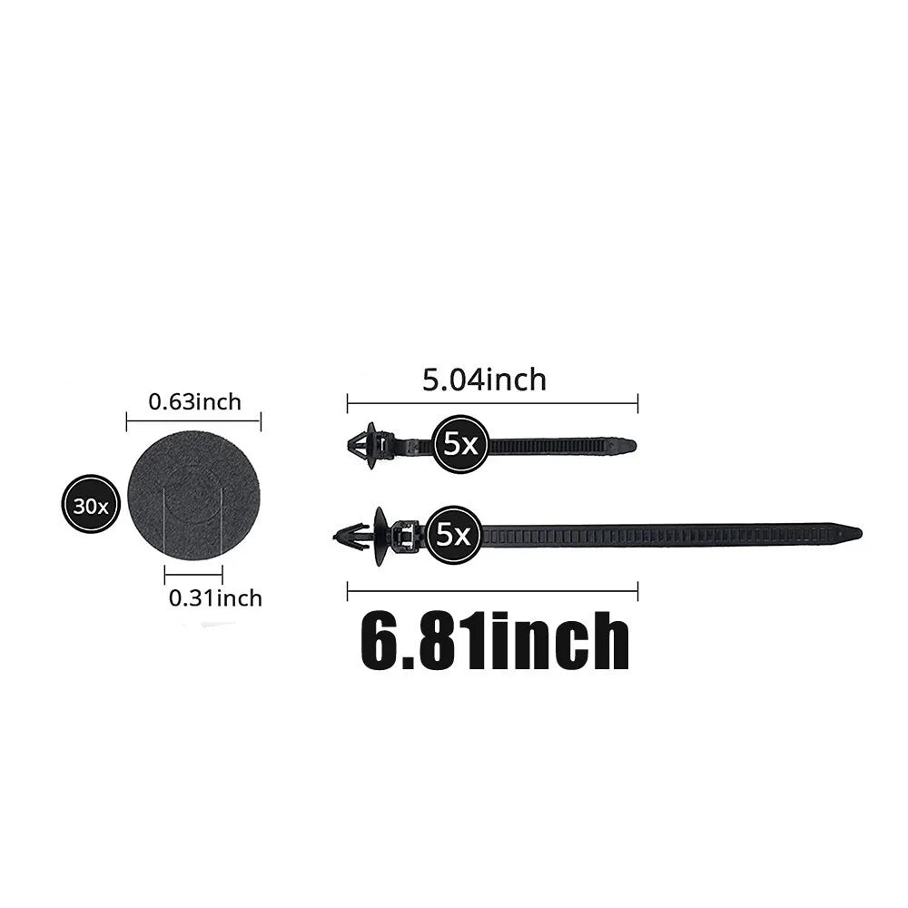 Plastic Push Pin Rivet Fastener Kit, 680 Retainer Clips in 23 Sizes with Pry Tools – Black Car Trim Clips