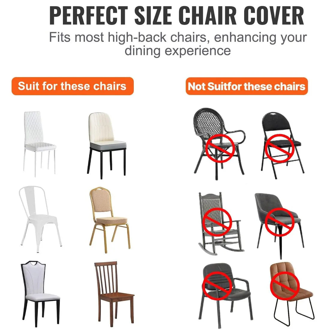50-Pack White Stretch Spandex Folding Chair Covers – Weddings, Banquets and Parties