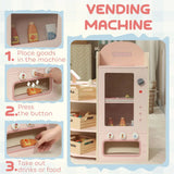 AIYAPLAY Kids Grocery Store Playset with Cash Register, Vending Machine & Shelves – Pretend Supermarket