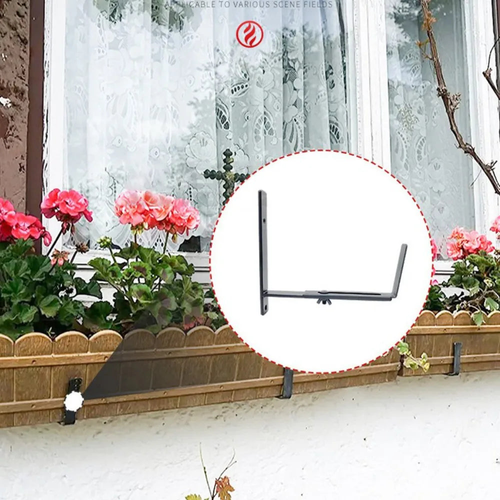Adjustable Window Box Brackets – 4 Pcs