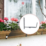 Adjustable Window Box Brackets – 4 Pcs