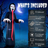 Outsunny 10 FT Halloween Inflatable Skeleton