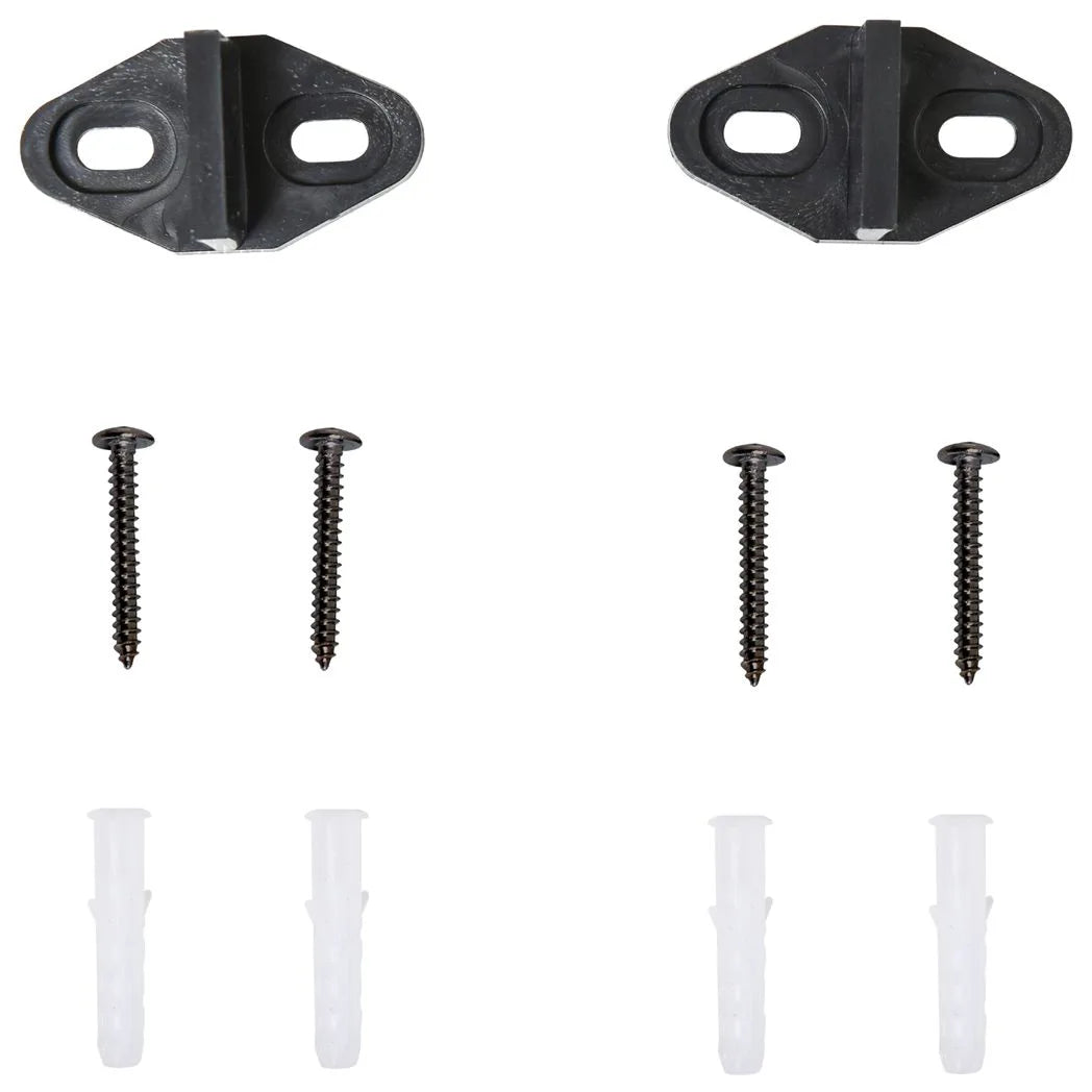 HOMCOM 200cm Sliding Barn Door Hardware Track Kit for Two Doors, 90kg Capacity – Heavy Duty Carbon Steel Rail, Black
