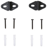 HOMCOM 200cm Sliding Barn Door Hardware Track Kit for Two Doors, 90kg Capacity – Heavy Duty Carbon Steel Rail, Black
