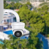 6 Inch Wall Mount Bracket for Dome CCTV & IP Cameras – Universal Alloy Pole Holder with Fixing Kit, White