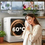 HOMCOM 5kg Vented Tumble Dryer, 1000W with Sensor Auto-Stop – Compact Freestanding or Stackable Clothes Dryer